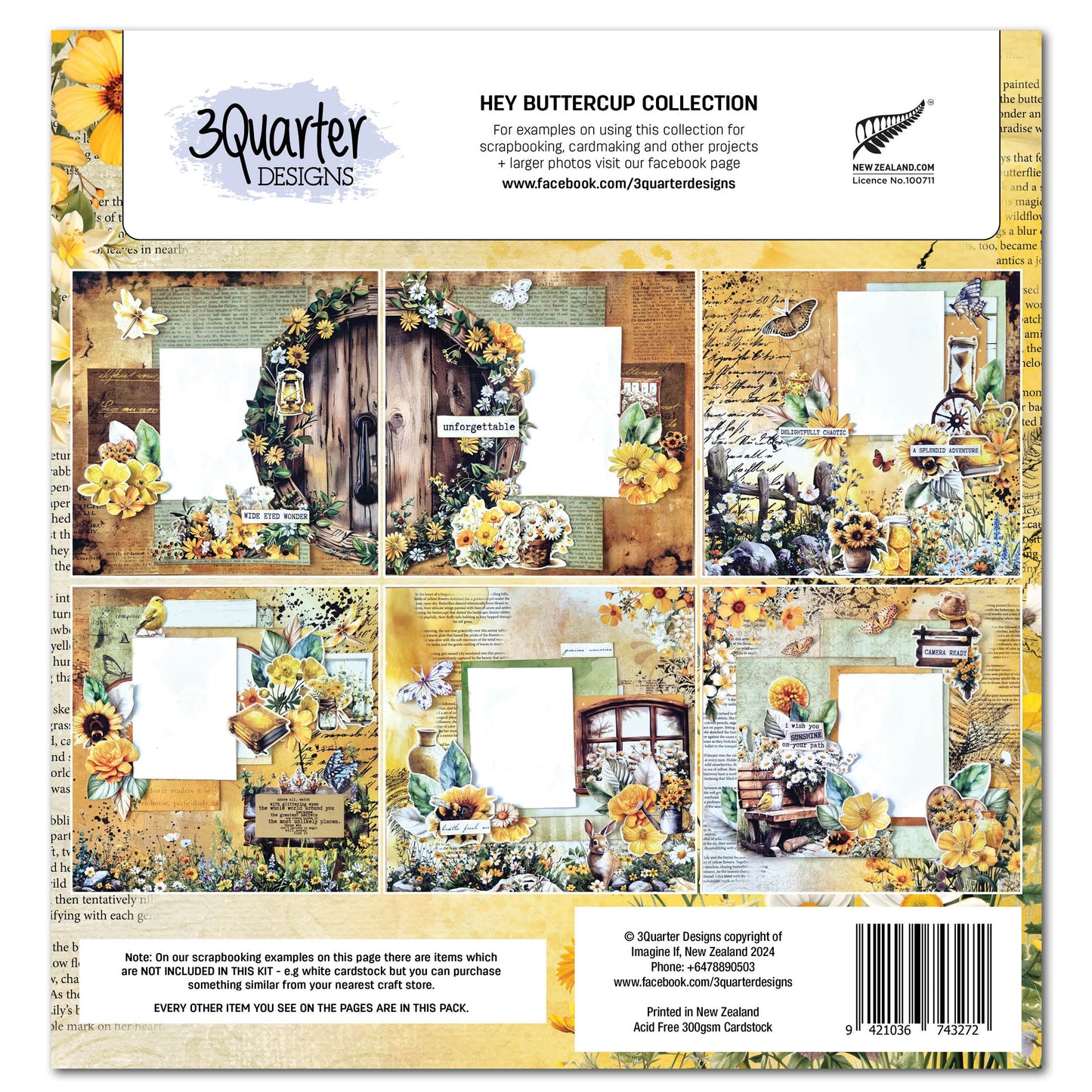 3Quarters Designs Hey Buttercup Collection Kit