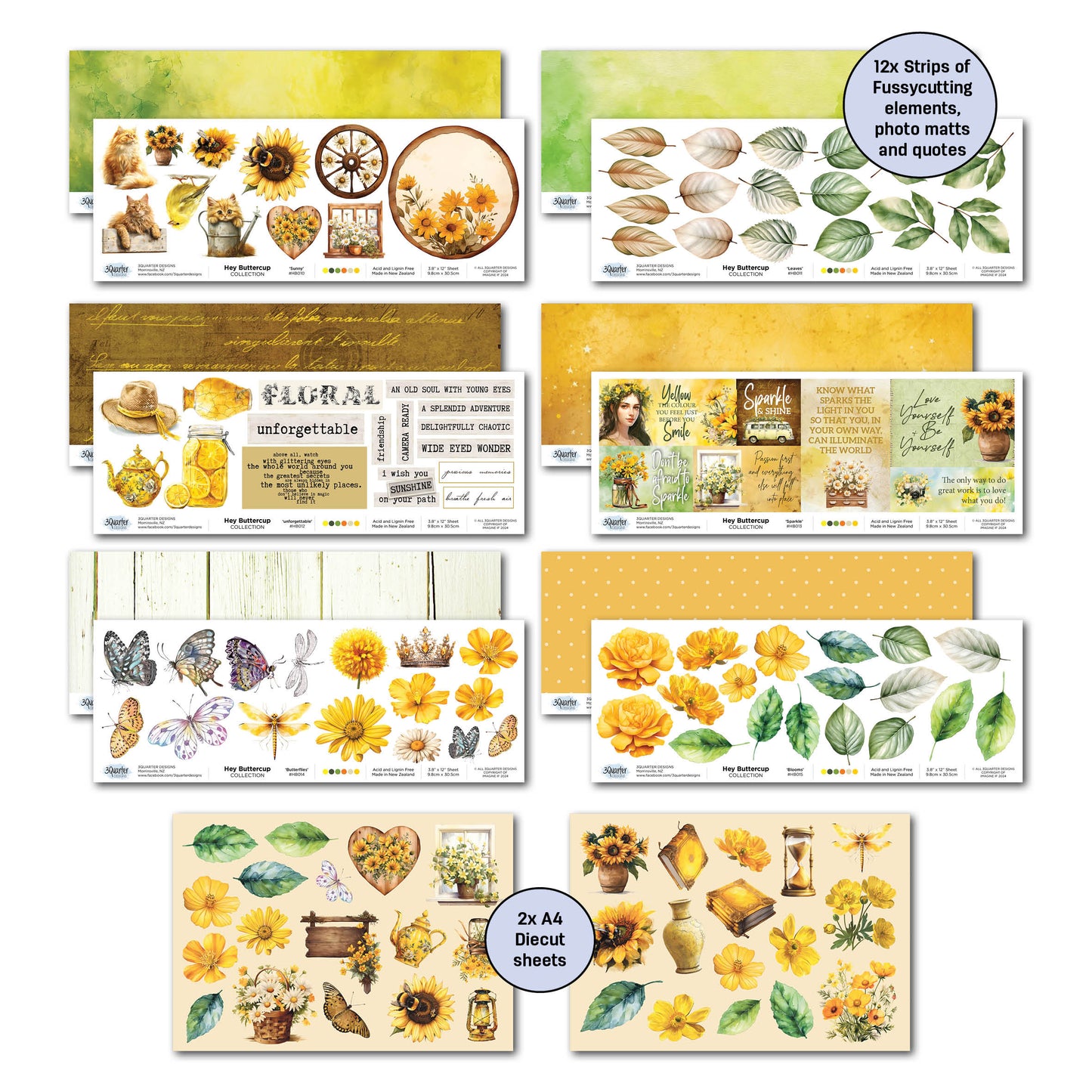 3Quarters Designs Hey Buttercup Collection Kit