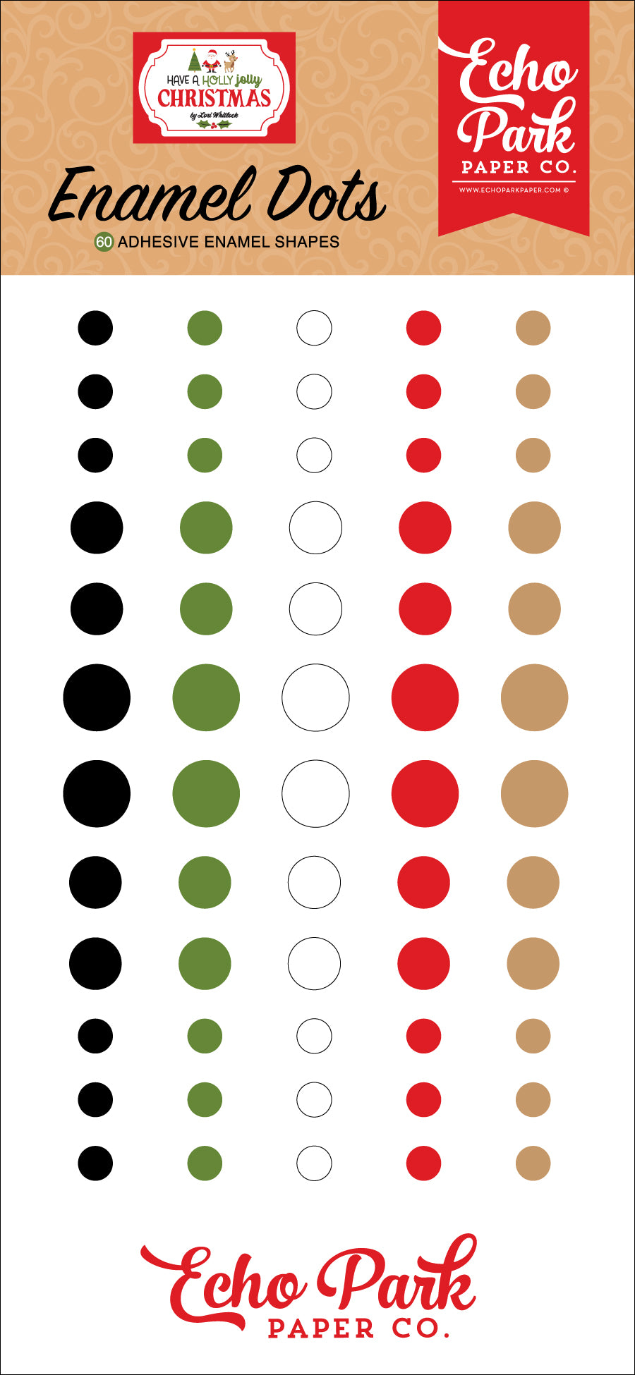 Echo Park Have A Holly Jolly Christmas Enamel Dots