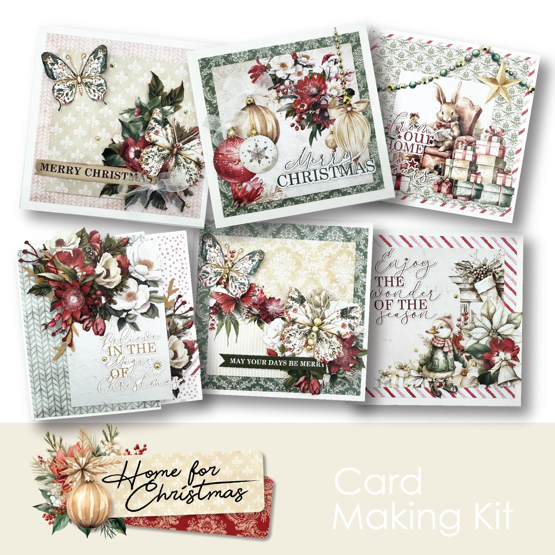 Uniquely Creative Home for Christmas Card Kit