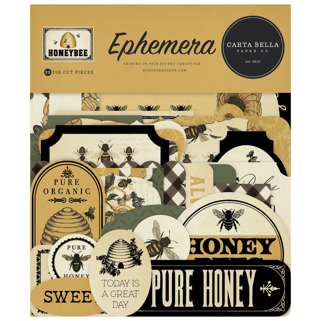 Carta Bella Honey Bee Cardstock Ephemera-Icons