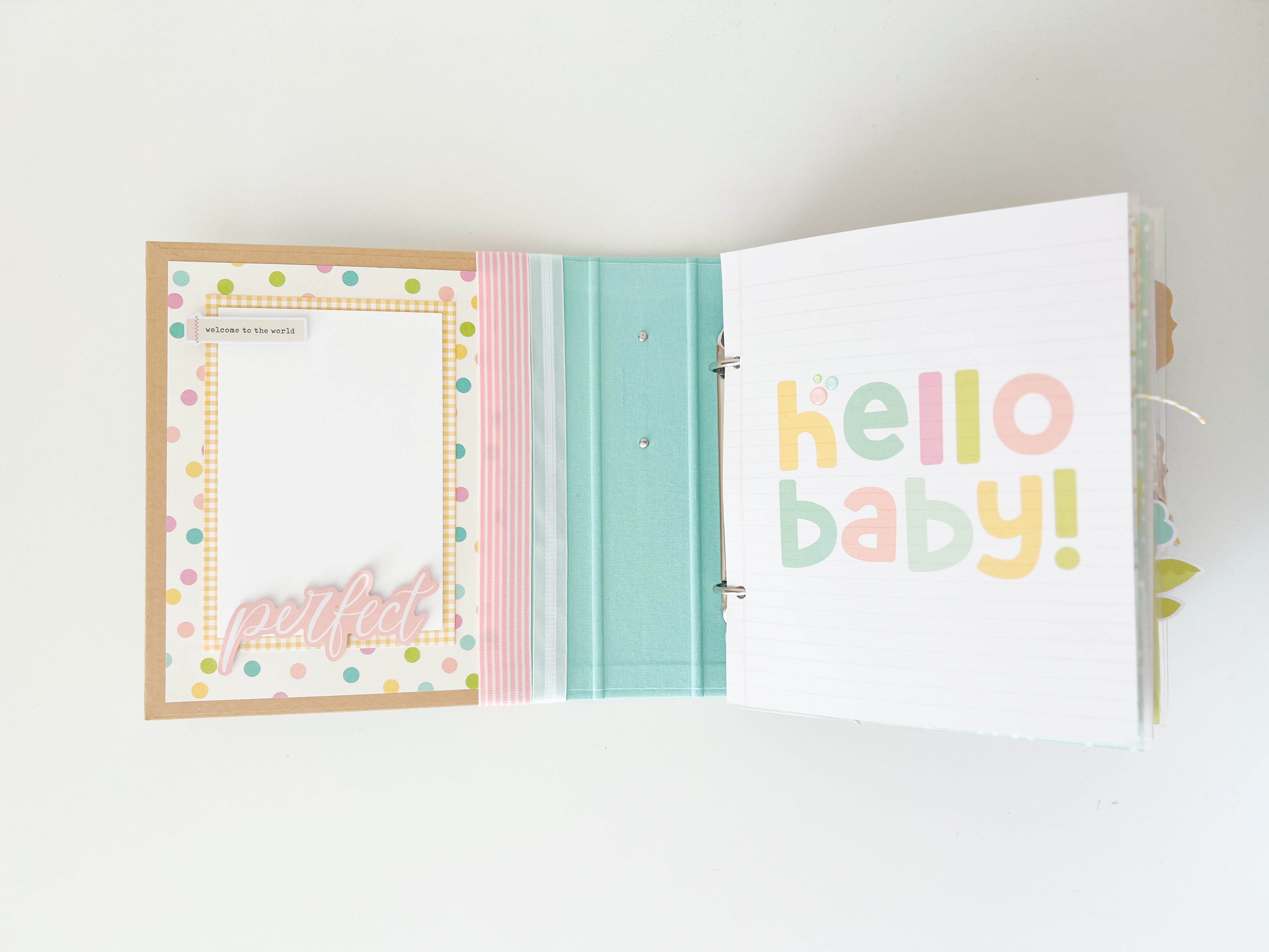 Simple Stories Pooh Bear Baby Binder - Robin's Egg