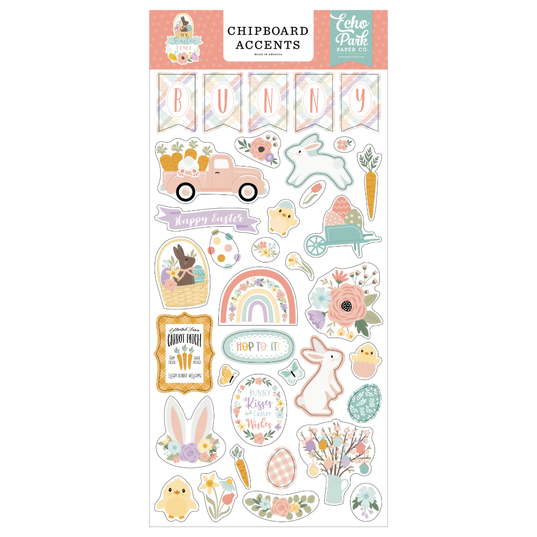 It's Easter Time Chipboard -Accents