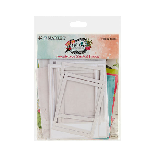 49 And Market Kaleidoscope Chipboard Set-Stacked Frames