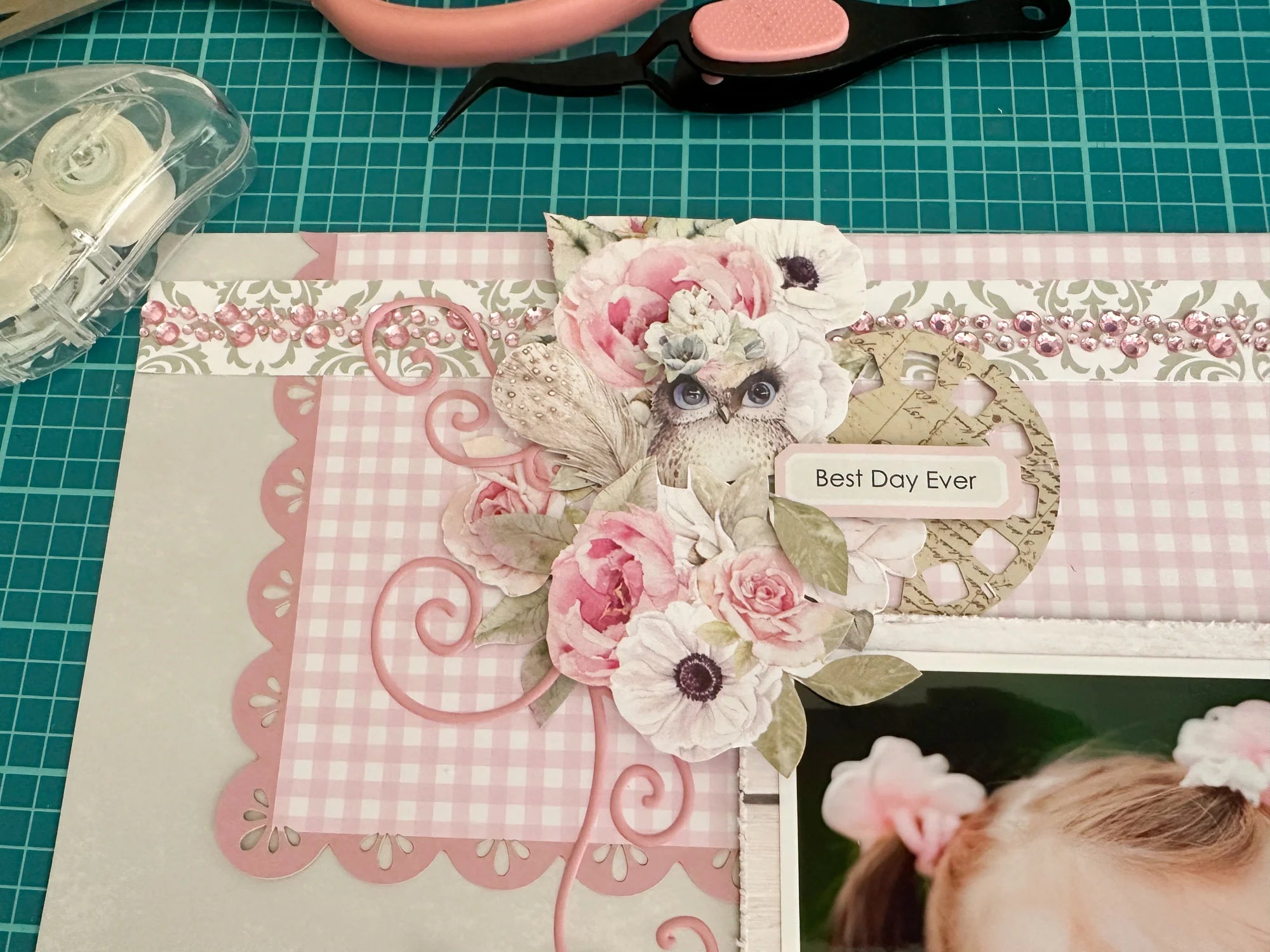 Uniquely Creative Rhinestone Tape - Pink