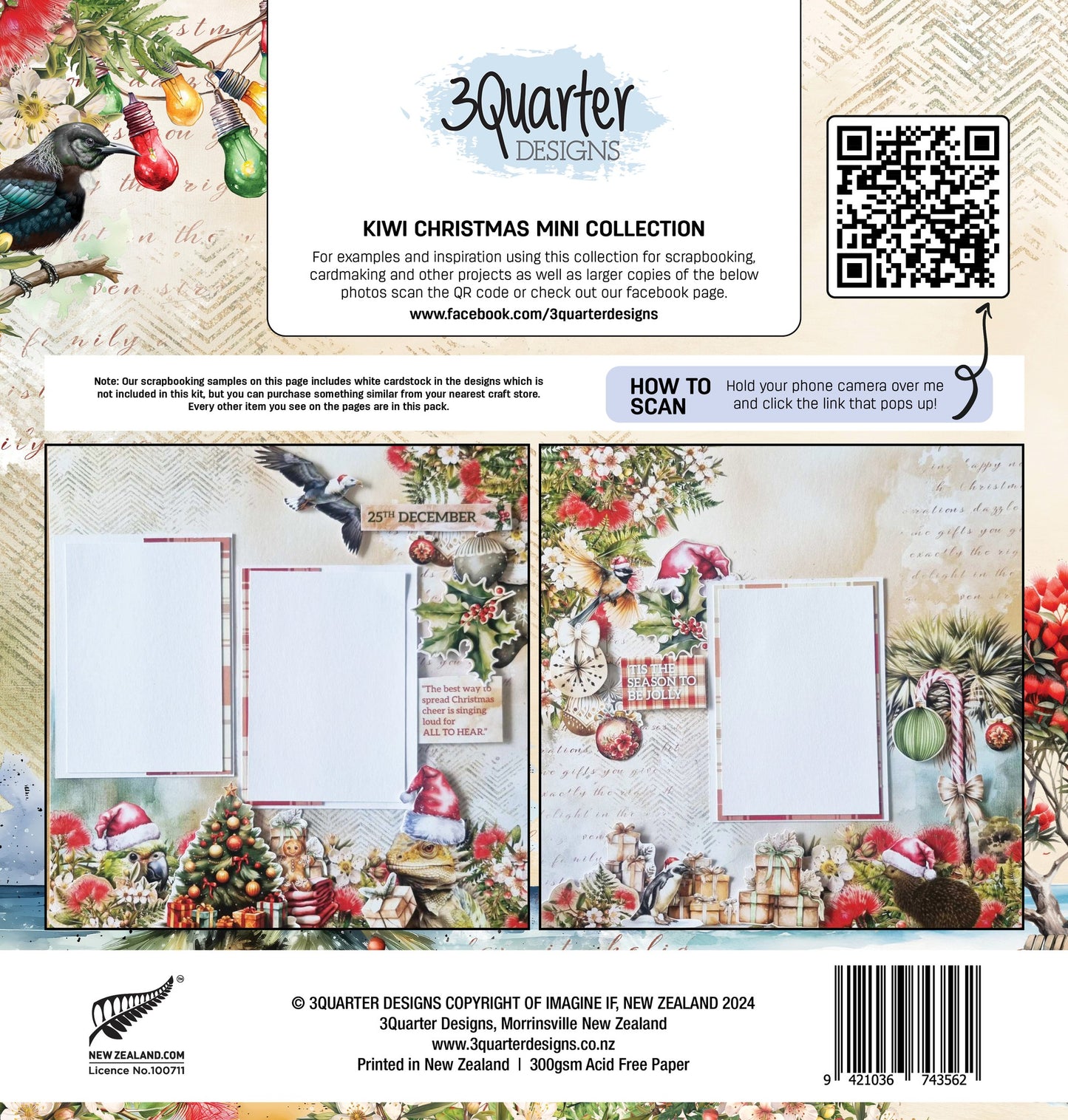 3Quarter Designs Kiwi Christmas Mini Collection