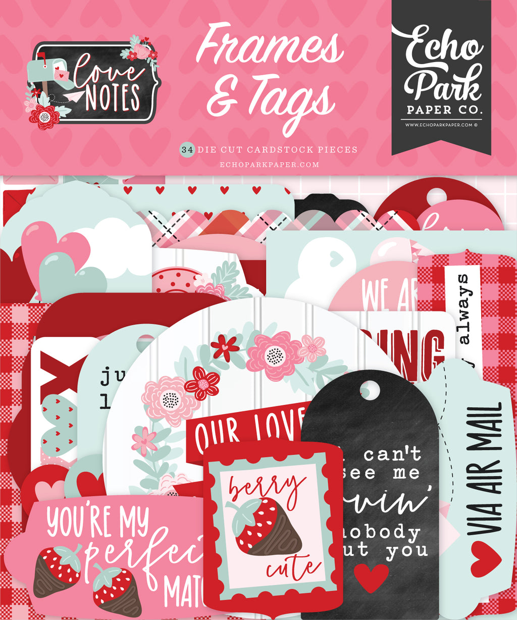 Love Notes Ephemera -Frames & Tags