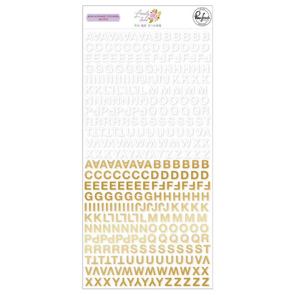 Lovely Lane Mini Alpha Stickers