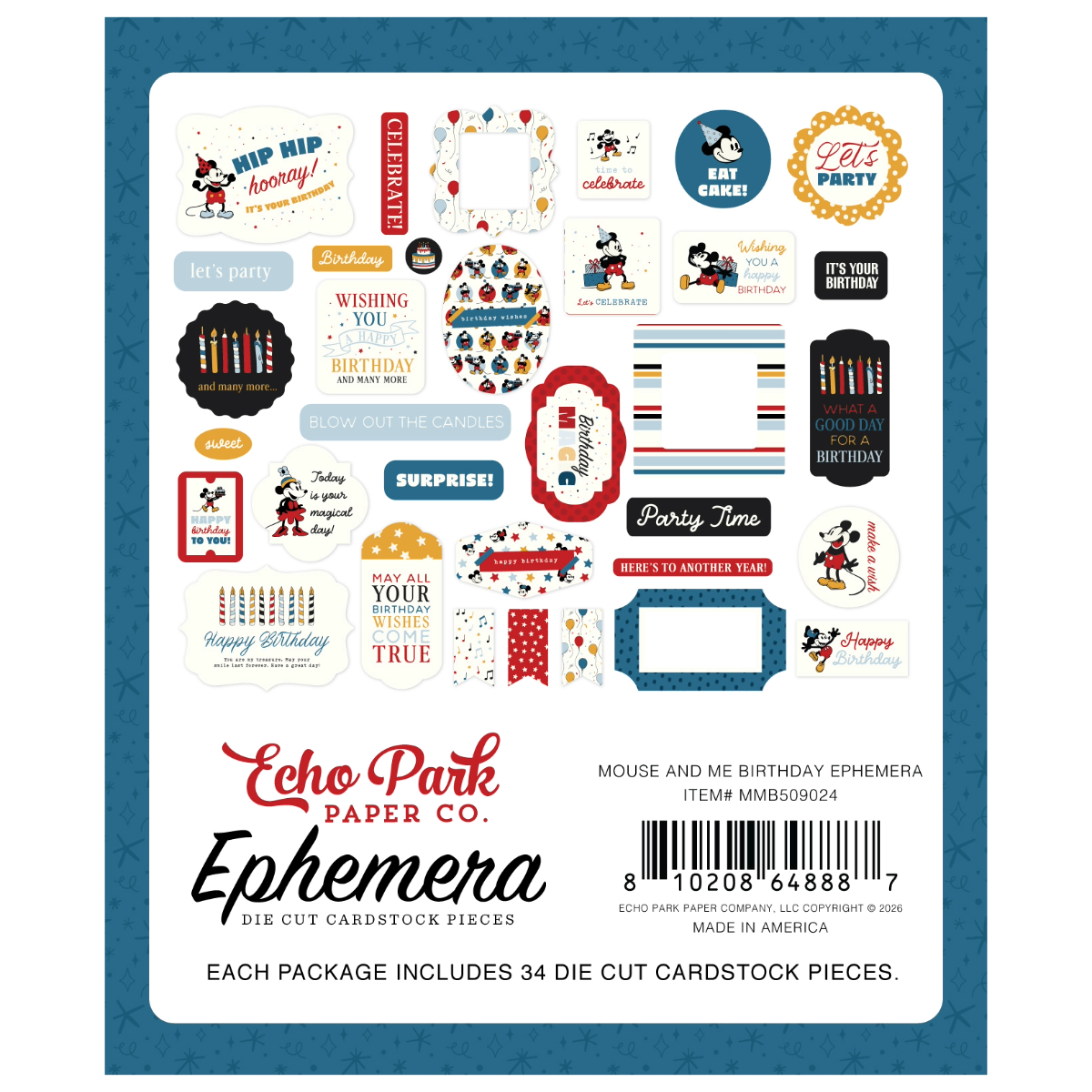 Mouse And Me Birthday - Ephemera