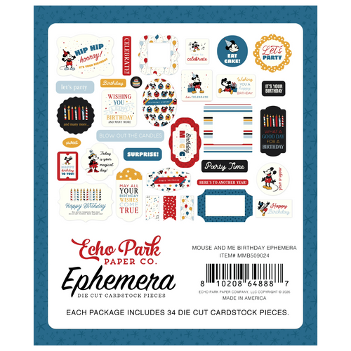 Mouse And Me Birthday - Ephemera