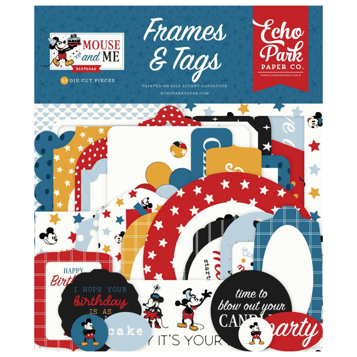 Mouse And Me Birthday - Frames & Tags