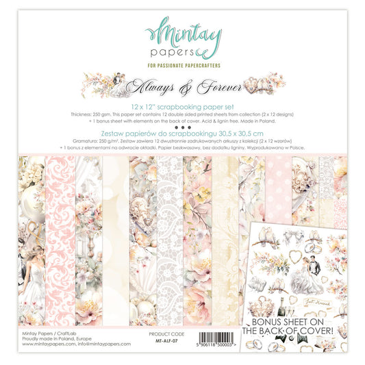 Mintay Always & Forever 12 x 12 Paper Set