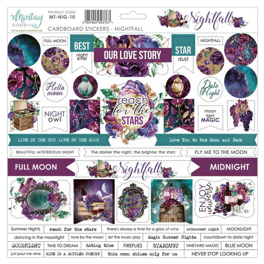 Mintay Nightfall 12 x 12 Sticker Sheet