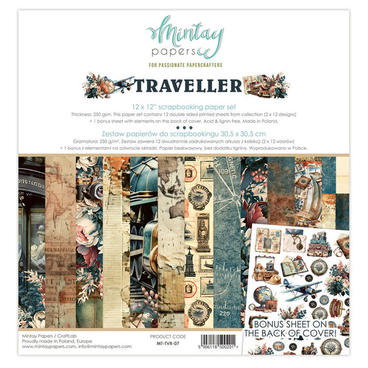 Mintay Traveller 12 x 12 Paper Set