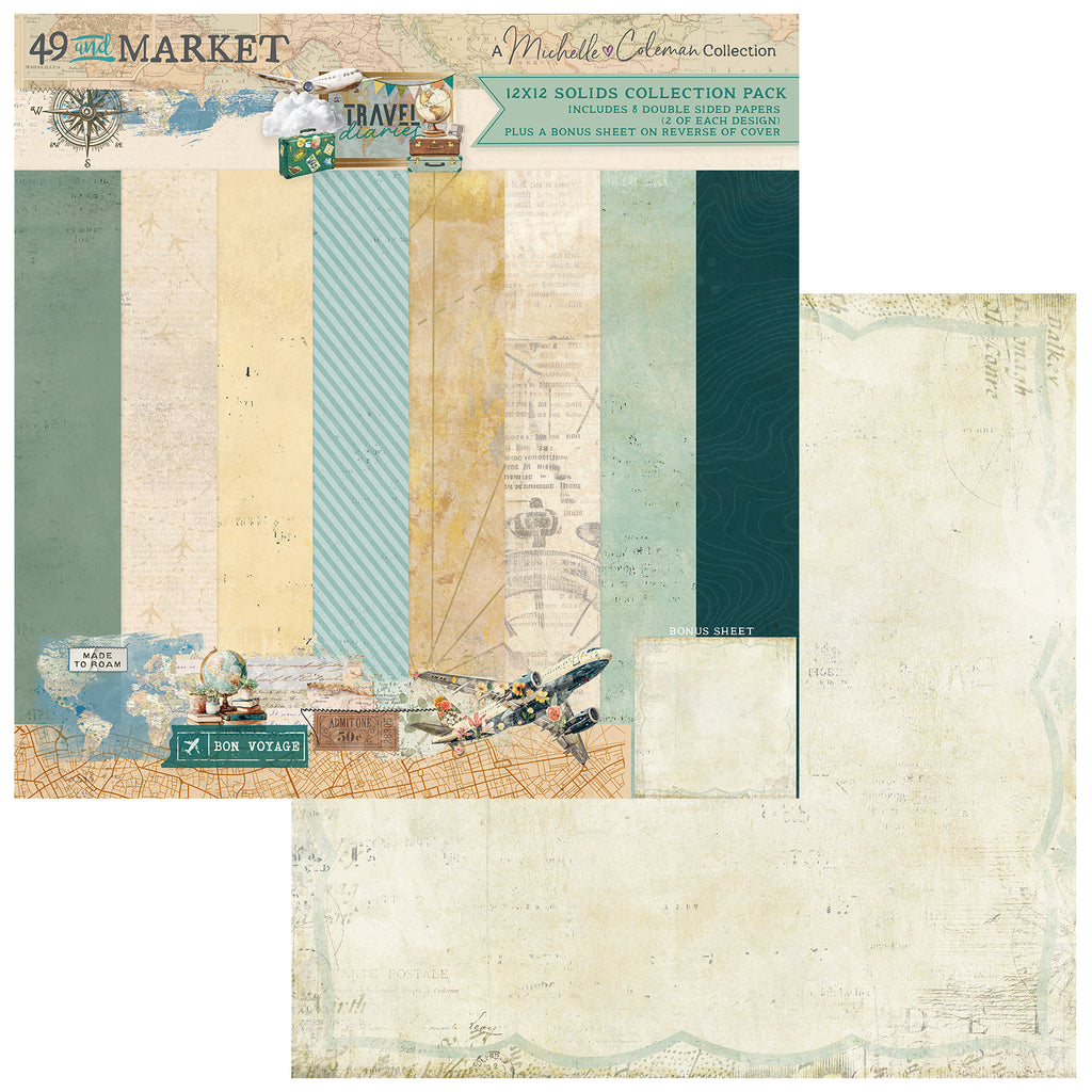 Travel Diaries - 12 x12 Solids Collection Pack