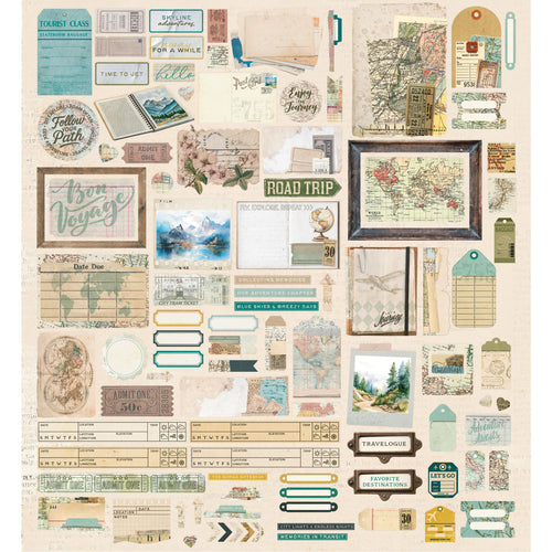 Travel Diaries - Die-Cut Elements