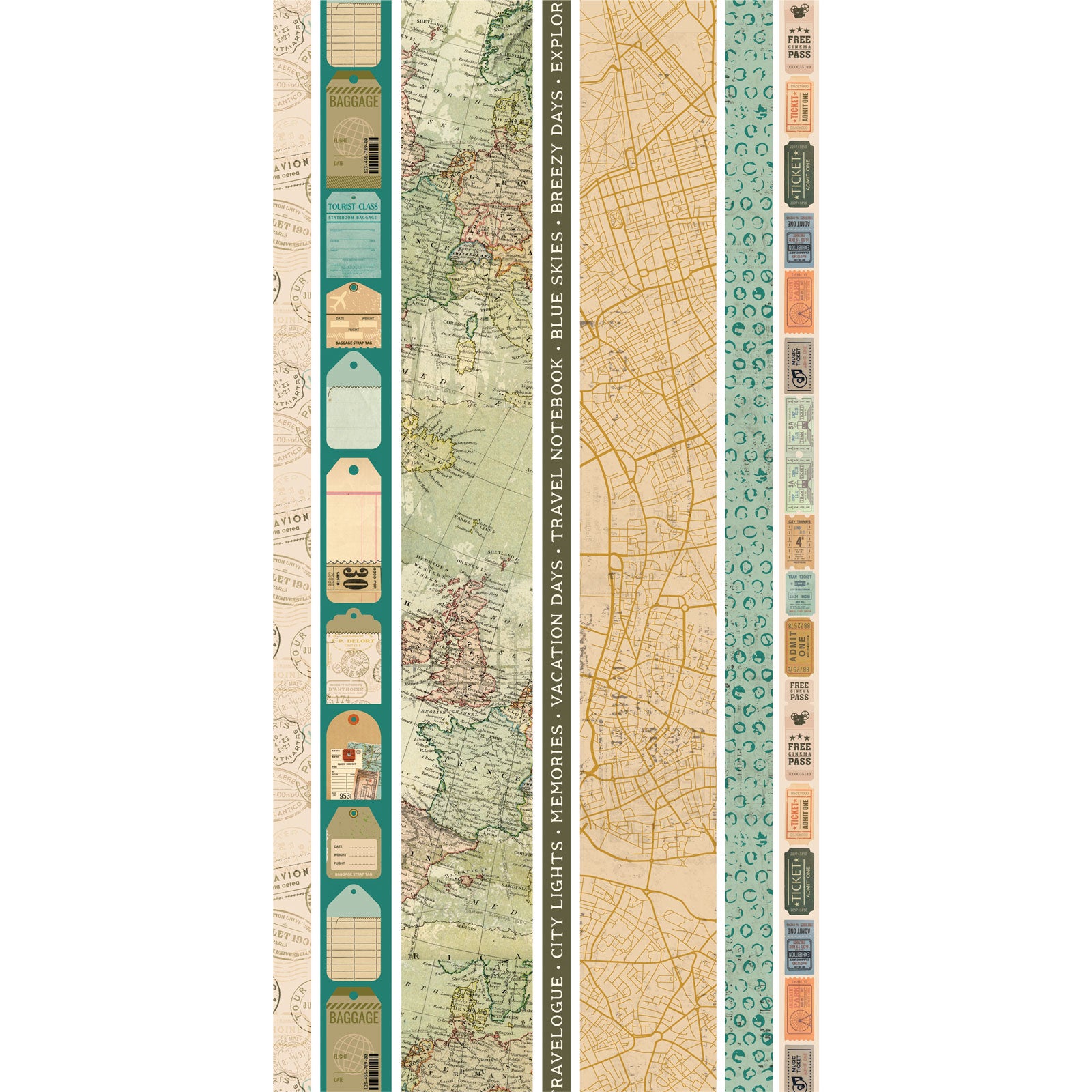 Travel Diaries - Washi Sheets