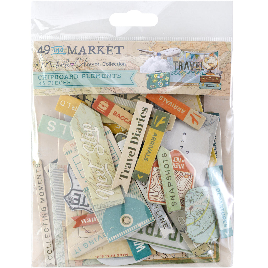 Travel Diaries - Chipboard Set