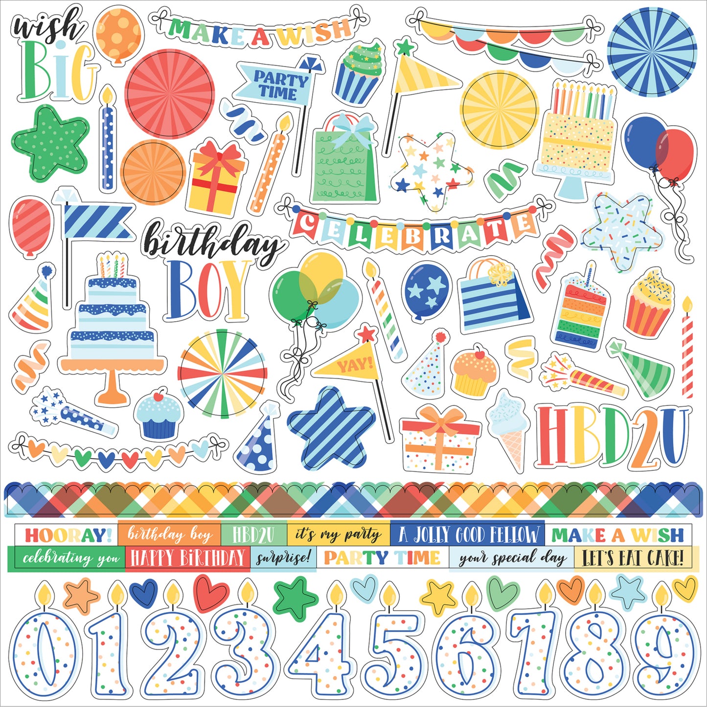 Echo Park Make A Wish Birthday Boy Collection Kit
