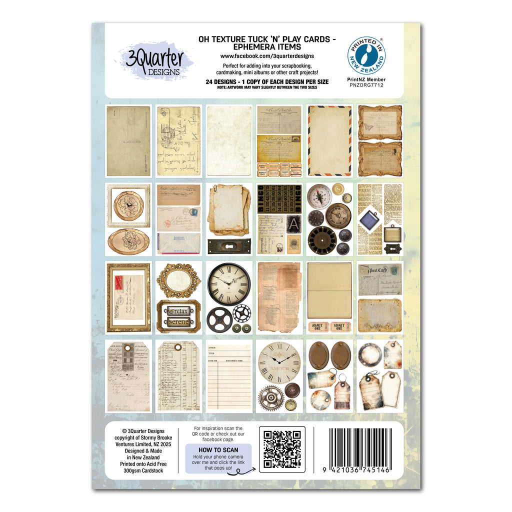 Oh Texture Tuck & Play Cards