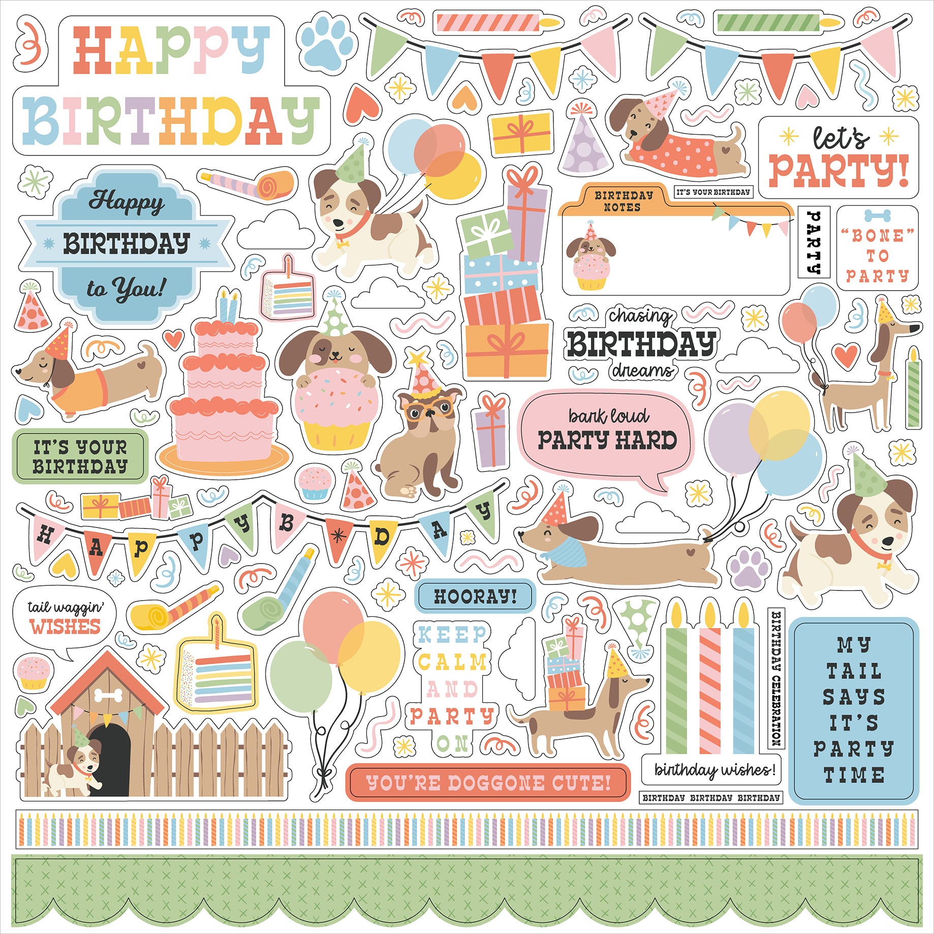 Echo Park Party Animal Collection Kit 12"X12"
