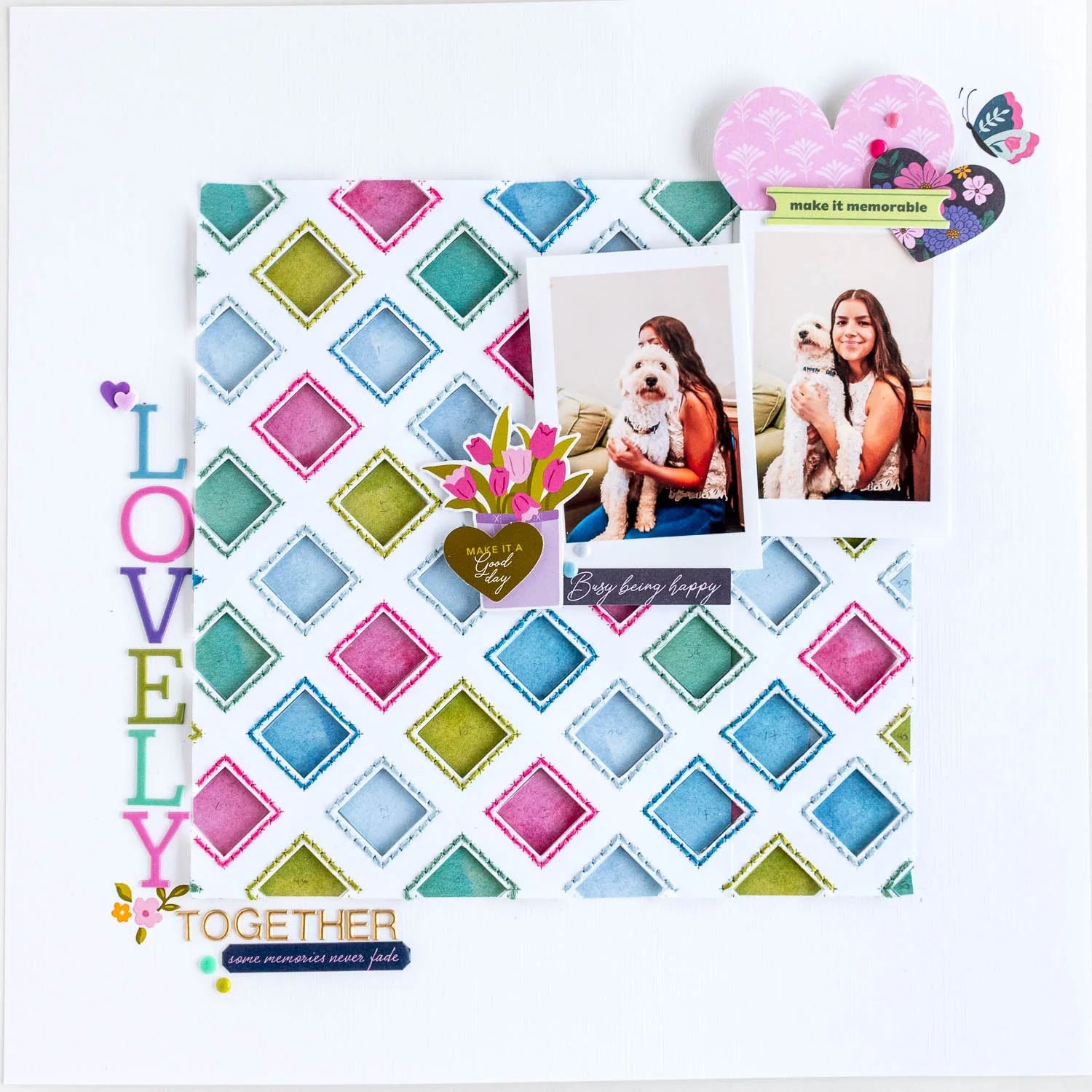 Pinkfresh Studio Lovely Lane Rub Ons