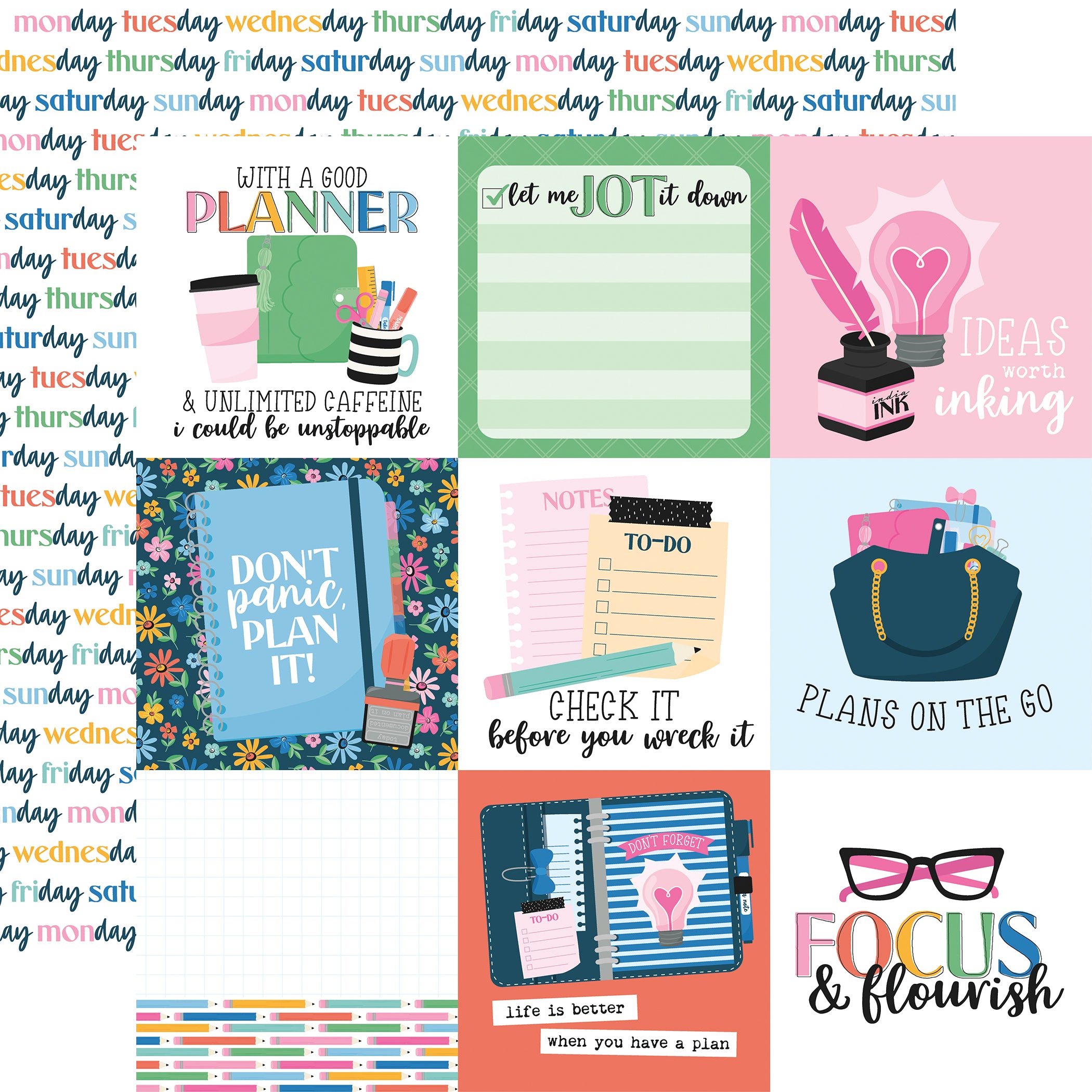 Plan On It Collection Kit 12"X12"