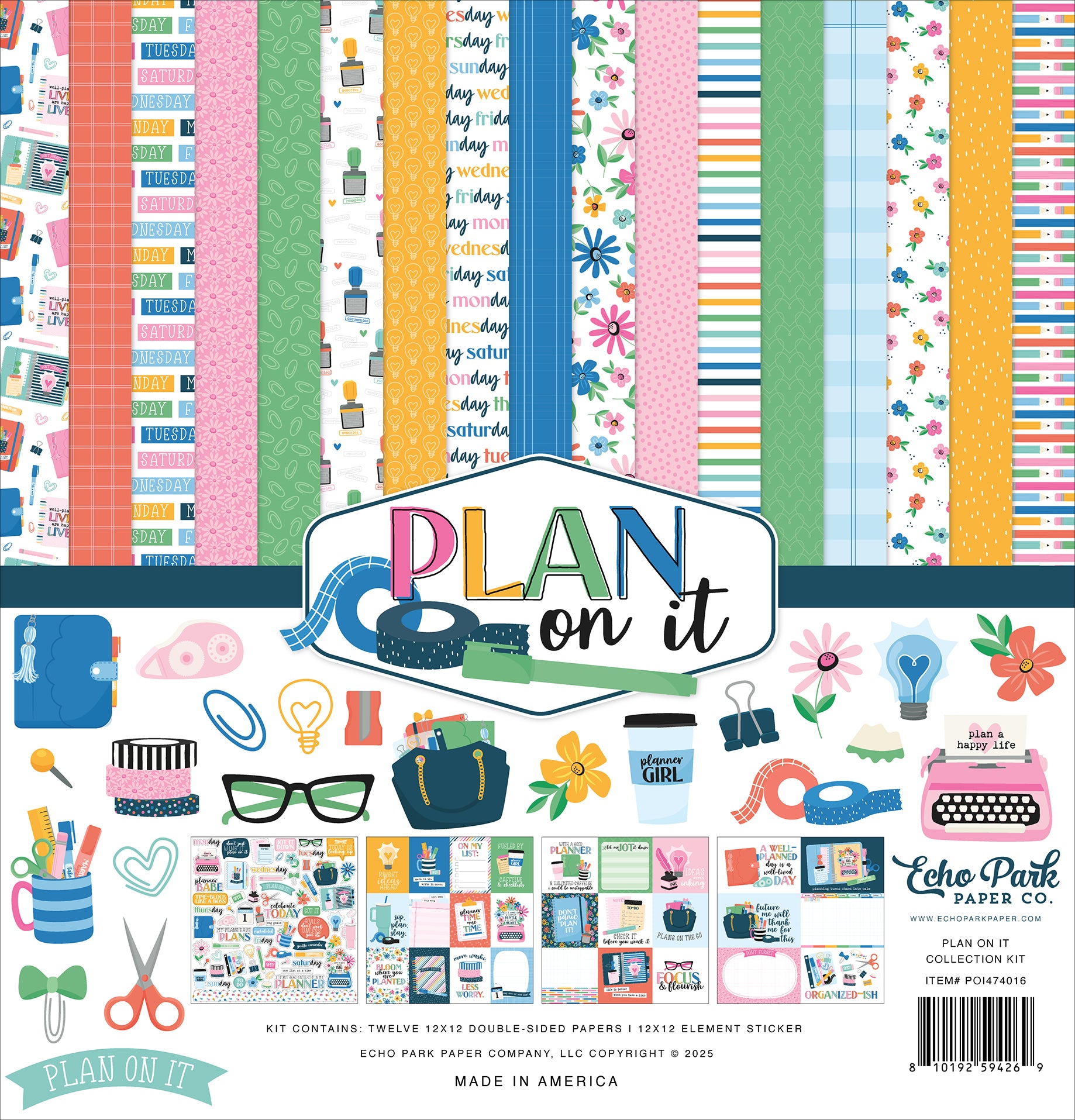 Plan On It Collection Kit 12"X12"
