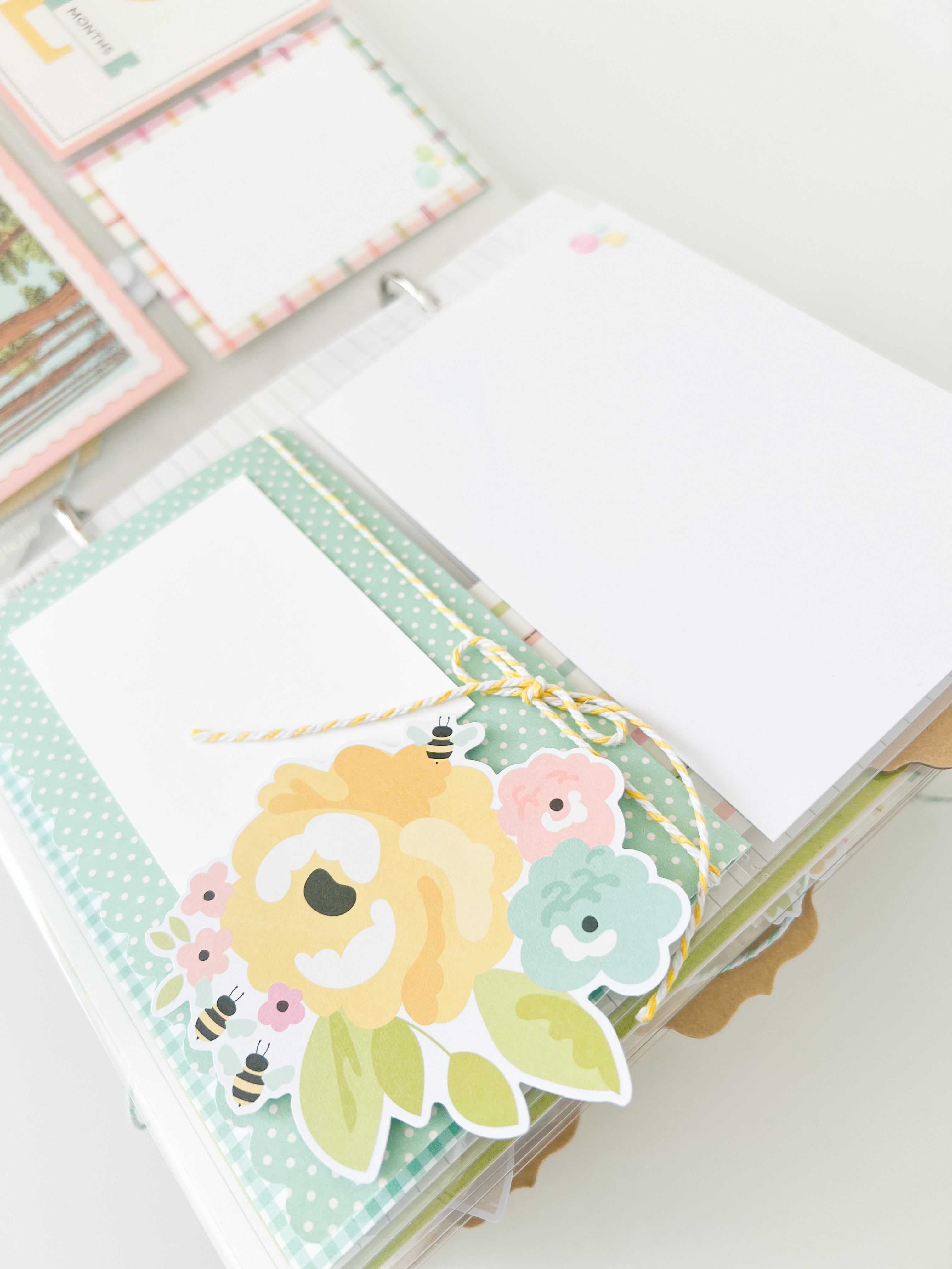 Simple Stories Pooh Bear Baby Binder - Blush