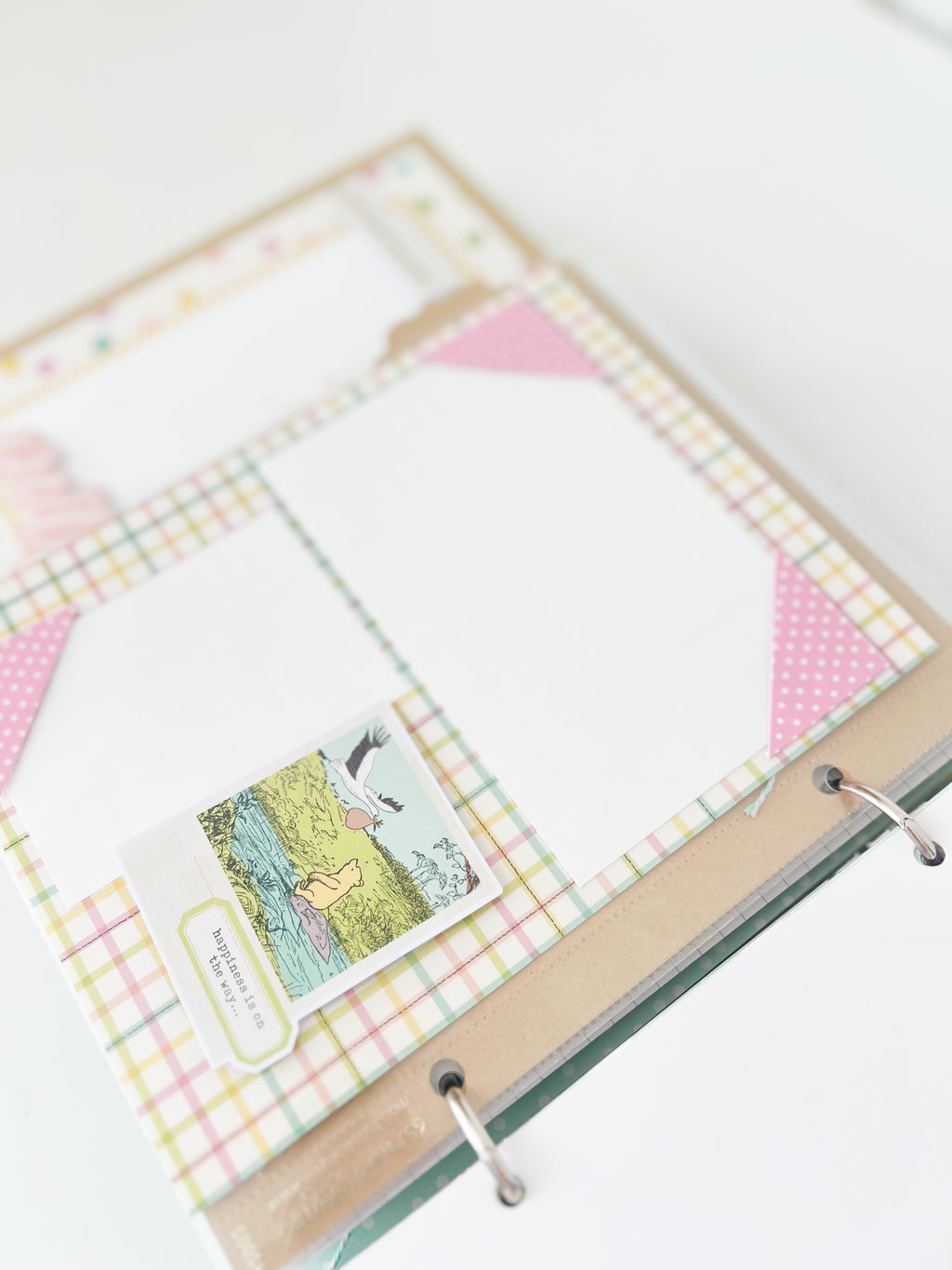 Simple Stories Pooh Bear Baby Binder - Robin's Egg