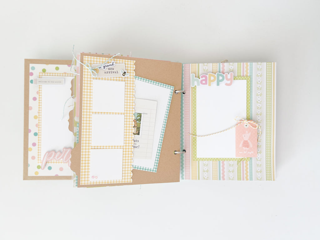 Simple Stories Pooh Bear Baby Binder - Robin's Egg