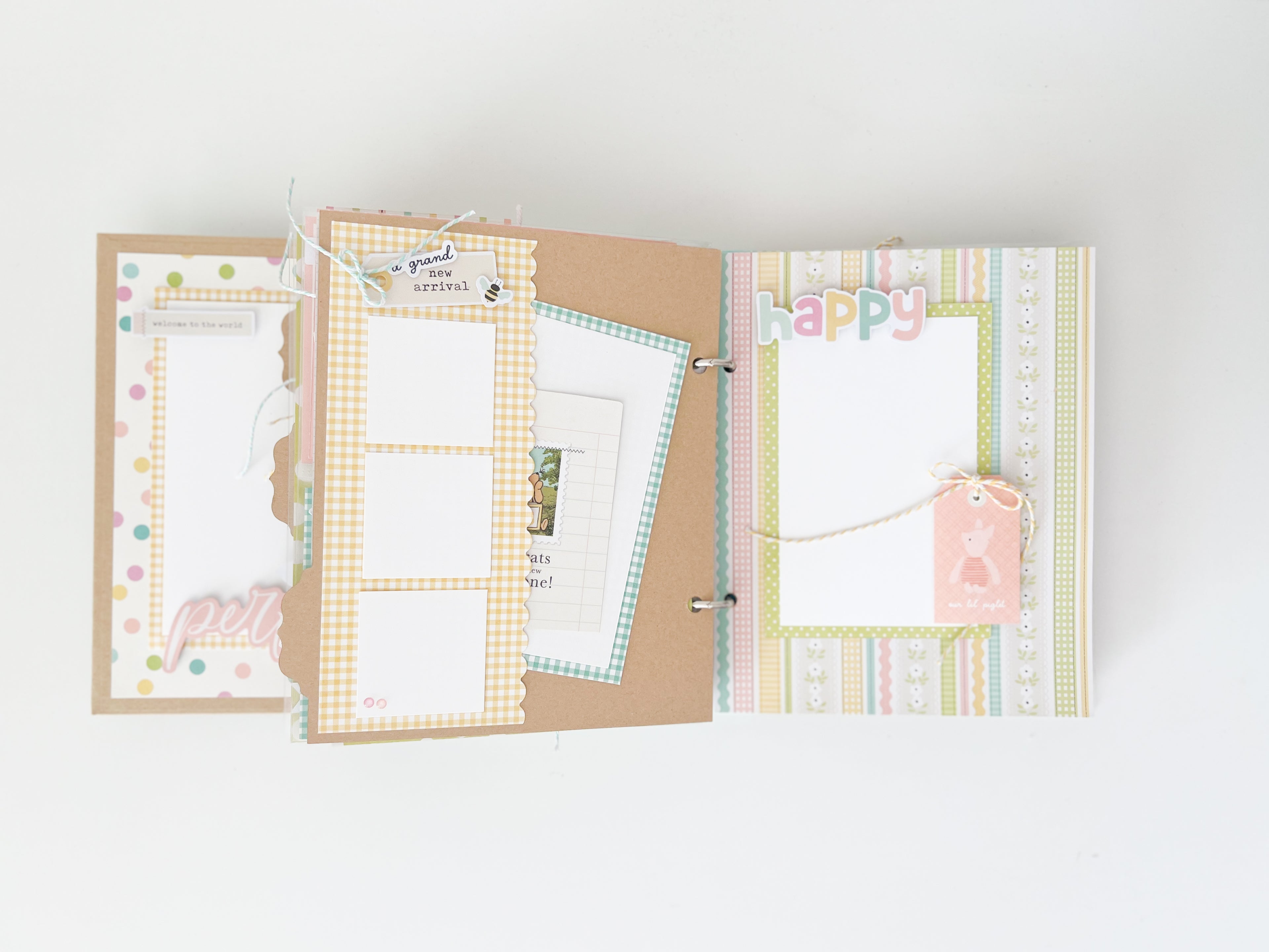 Simple Stories Pooh Bear Baby Binder - Robin's Egg