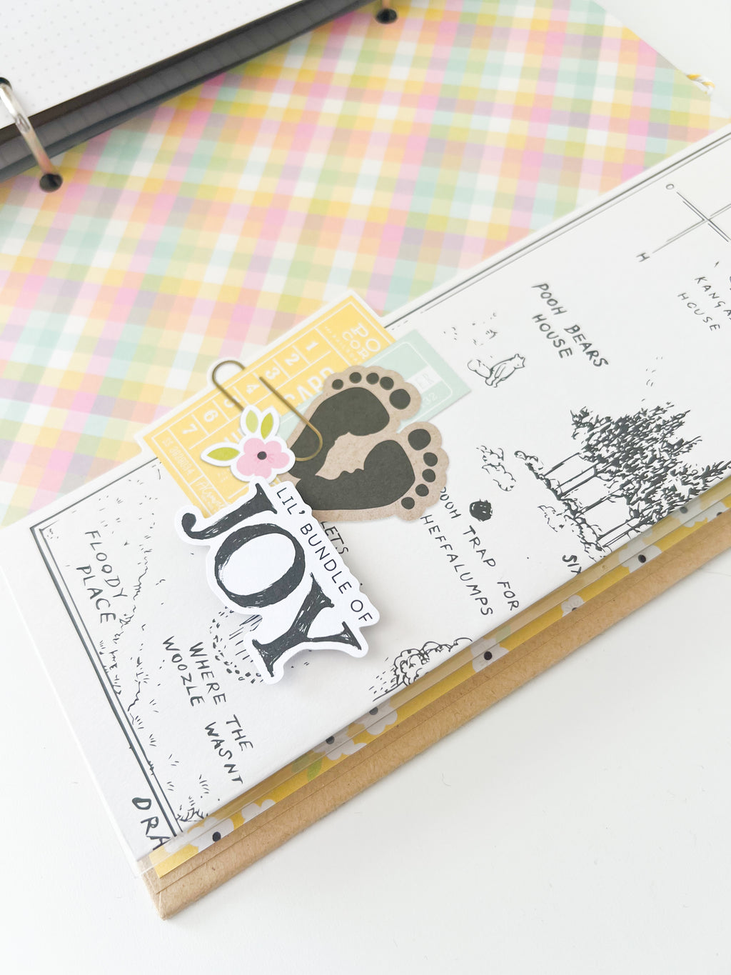 Simple Stories Pooh Bear Baby Binder - Robin's Egg