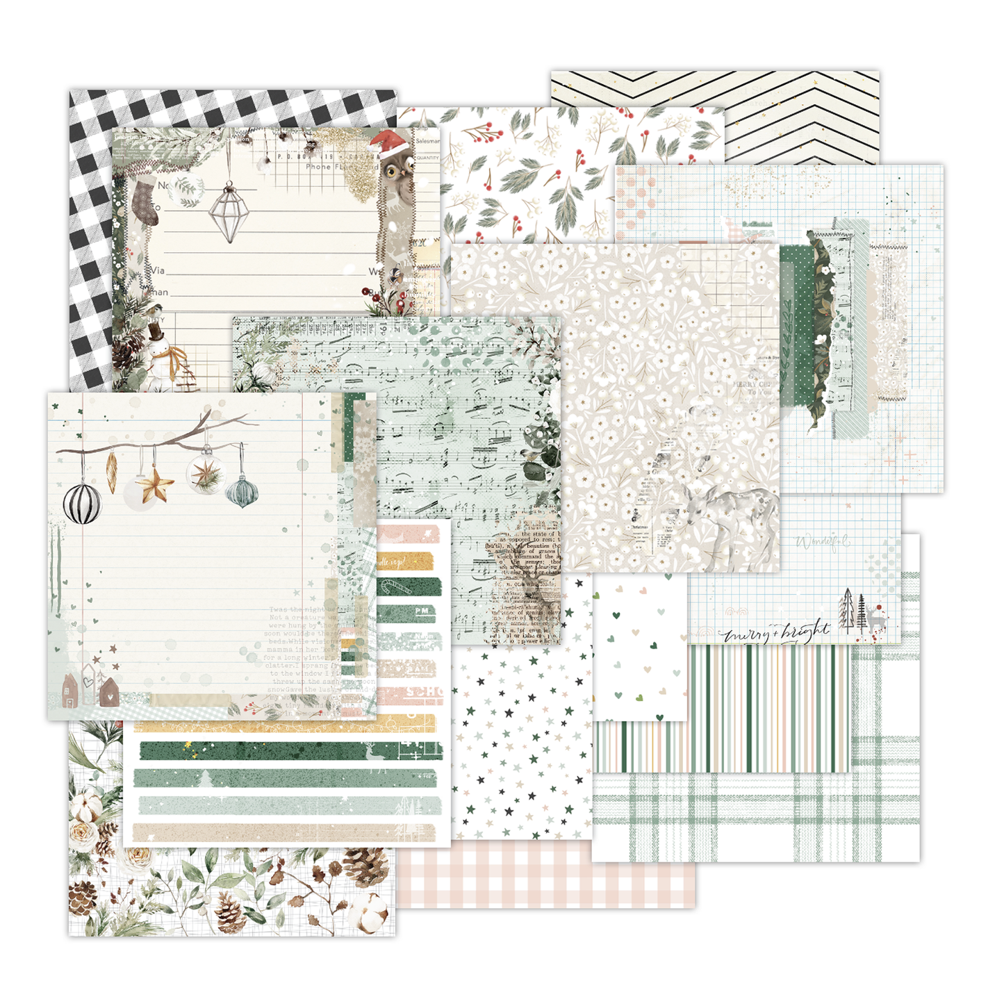 Pretty Little Studio Comfort & Joy Paper Pack - 12x12 (double-sided)