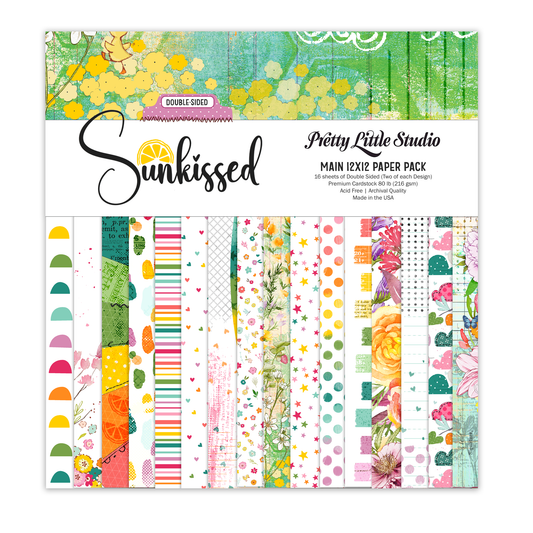 Pretty Little Studio Sunkissed Paper Pack 12x12 (double-sided)