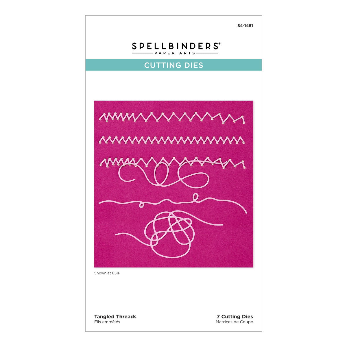 Spellbinders Beautifully Imperfect Tangled Threads Etched Dies