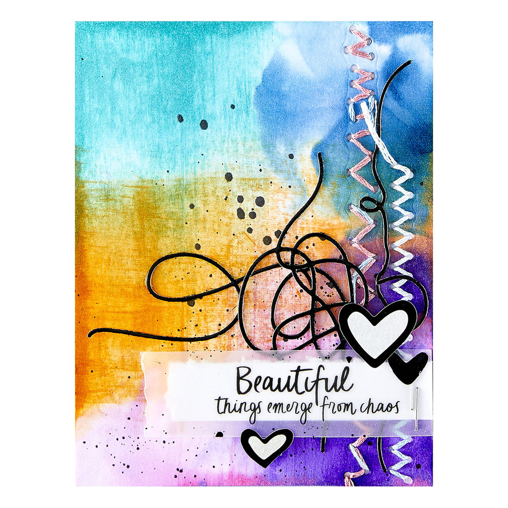 Beautifully Imperfect Tangled Threads Etched Dies