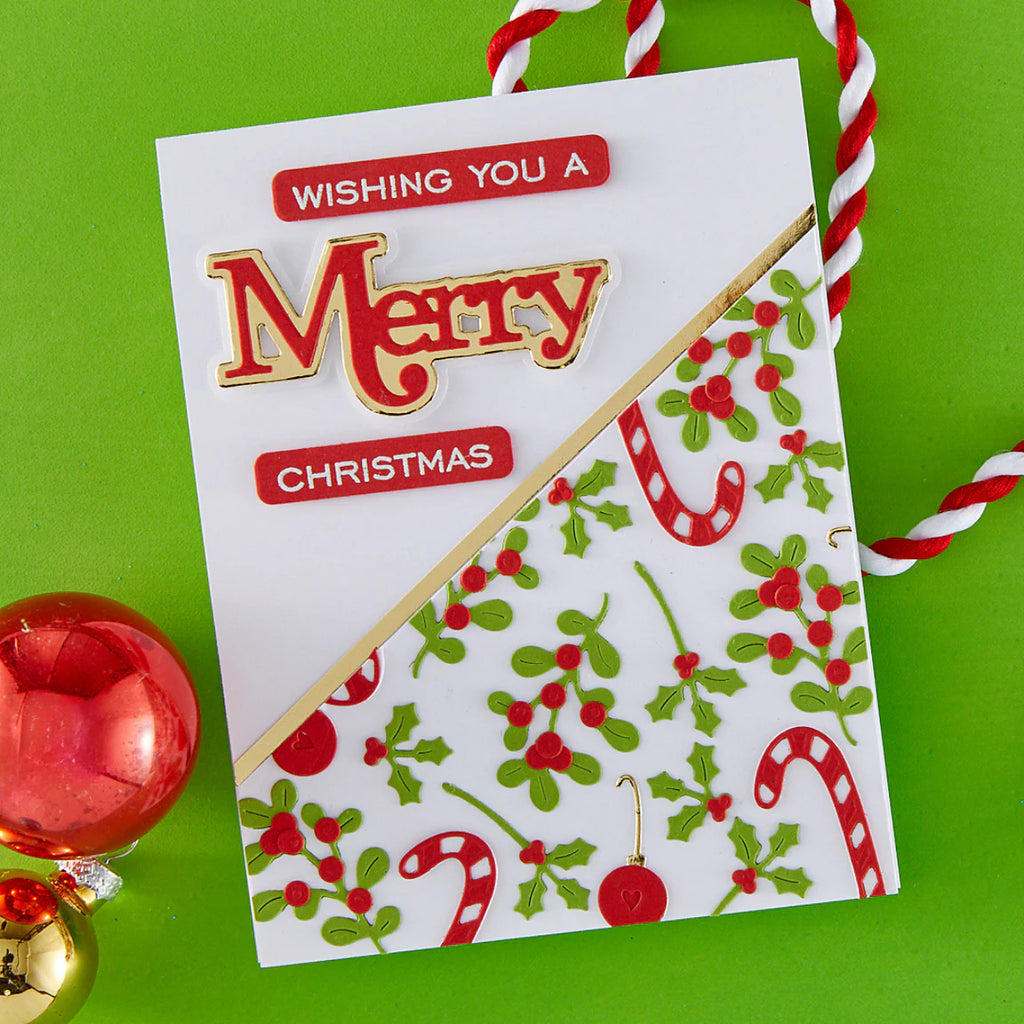 Spellbinders Classic Mouse Christmas Etched Dies- Embellishments