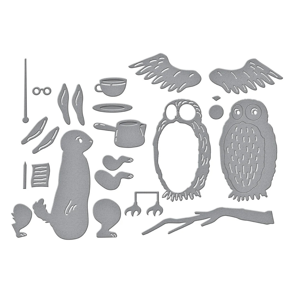 Spellbinders Classic Pooh Rabbit & Owl Etched Dies
