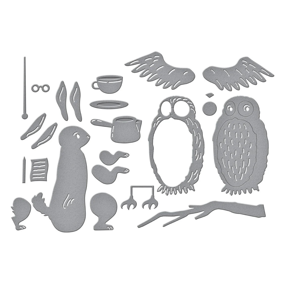 Spellbinders Classic Pooh Rabbit & Owl Etched Dies