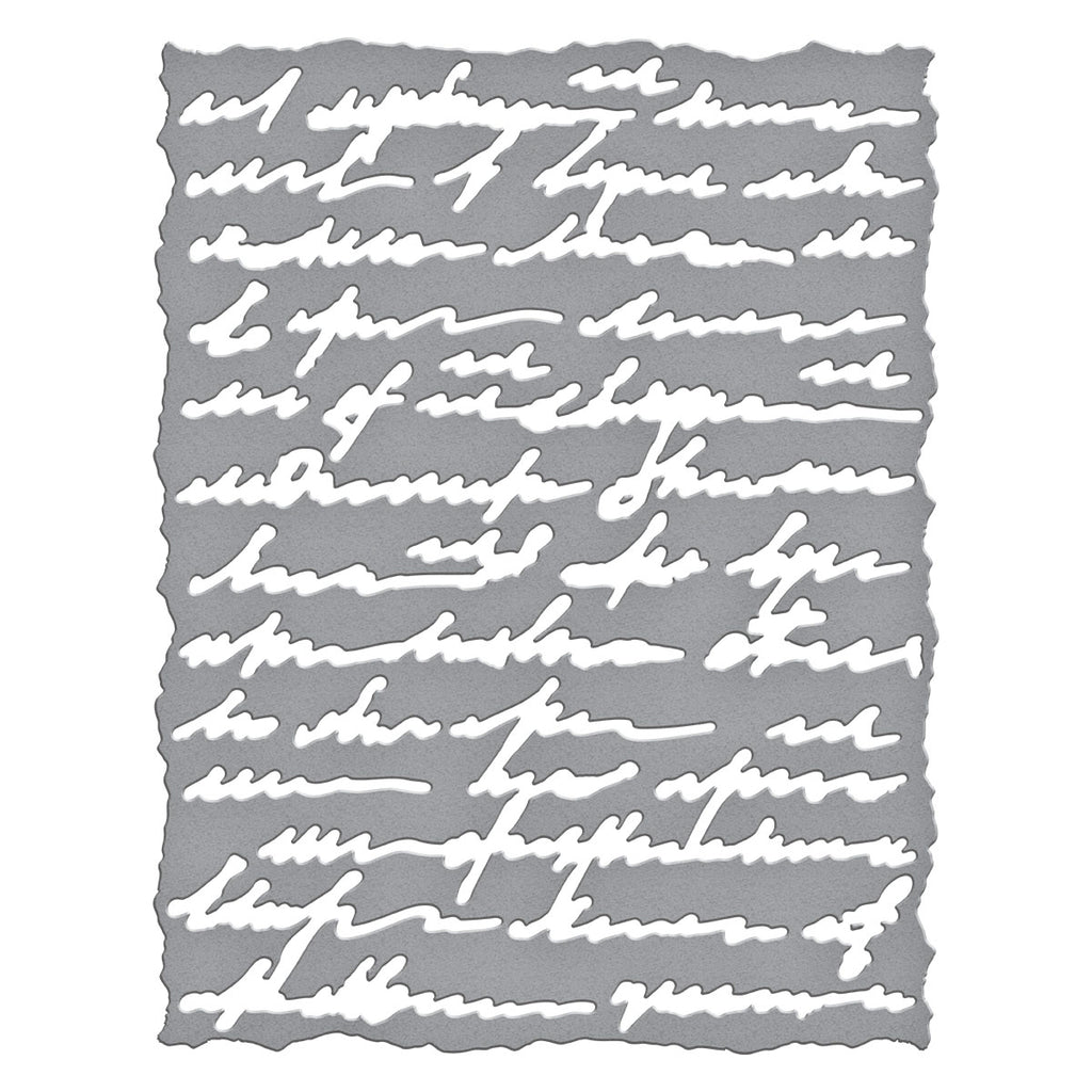 Beautifully Imperfect Deckled Edge Script Etched Dies