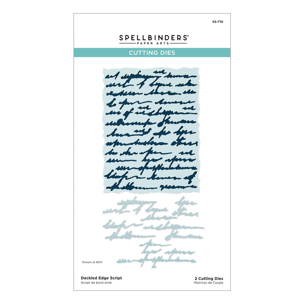 Beautifully Imperfect Deckled Edge Script Etched Dies