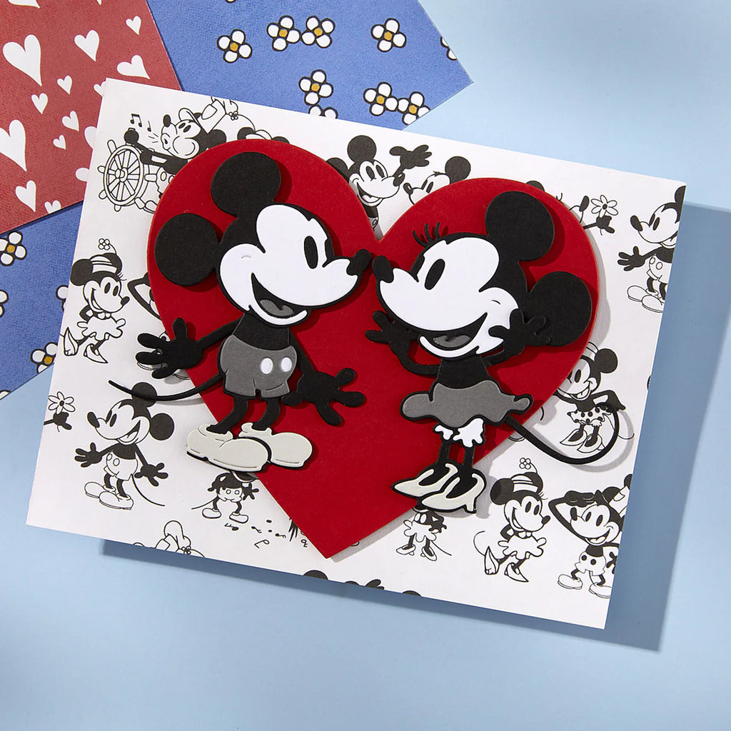 Spellbinders Steamboat Willie Duo Etched Dies from the Say Cheese Classic Mouse Collection