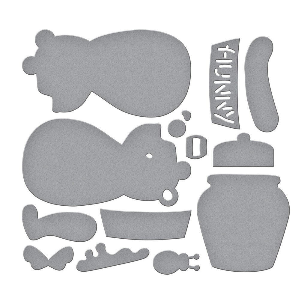 Spellbinders Stitched Classic Pooh Etched Dies