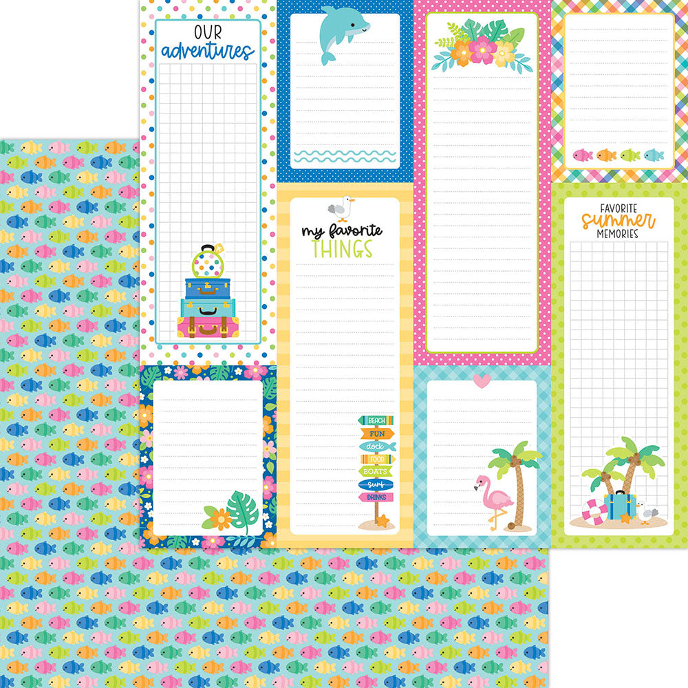Doodlebug Summer Fun Paper Pack 12"X12"