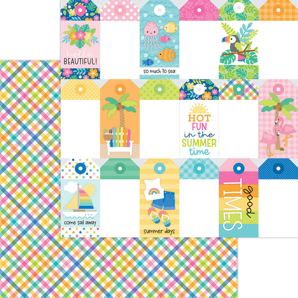 Doodlebug Summer Fun Paper Pack 12"X12"
