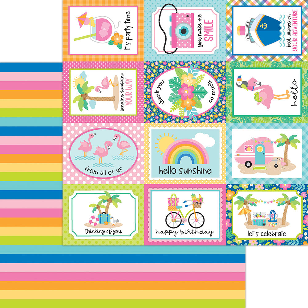 Doodlebug Summer Fun Paper Pack 12"X12"