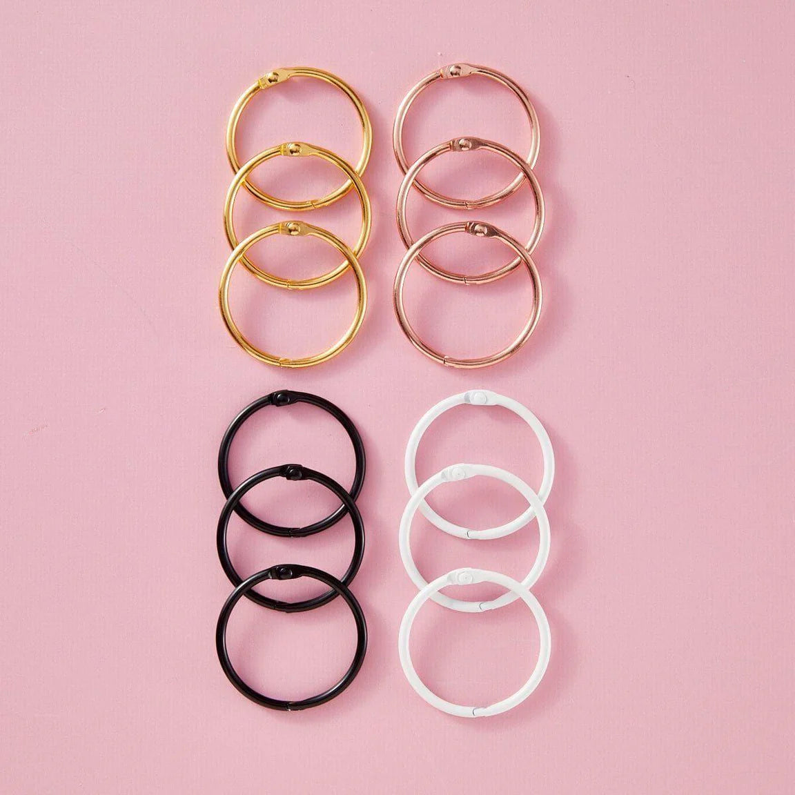 Spellbinders 1.5" Book Rings - 12 pack