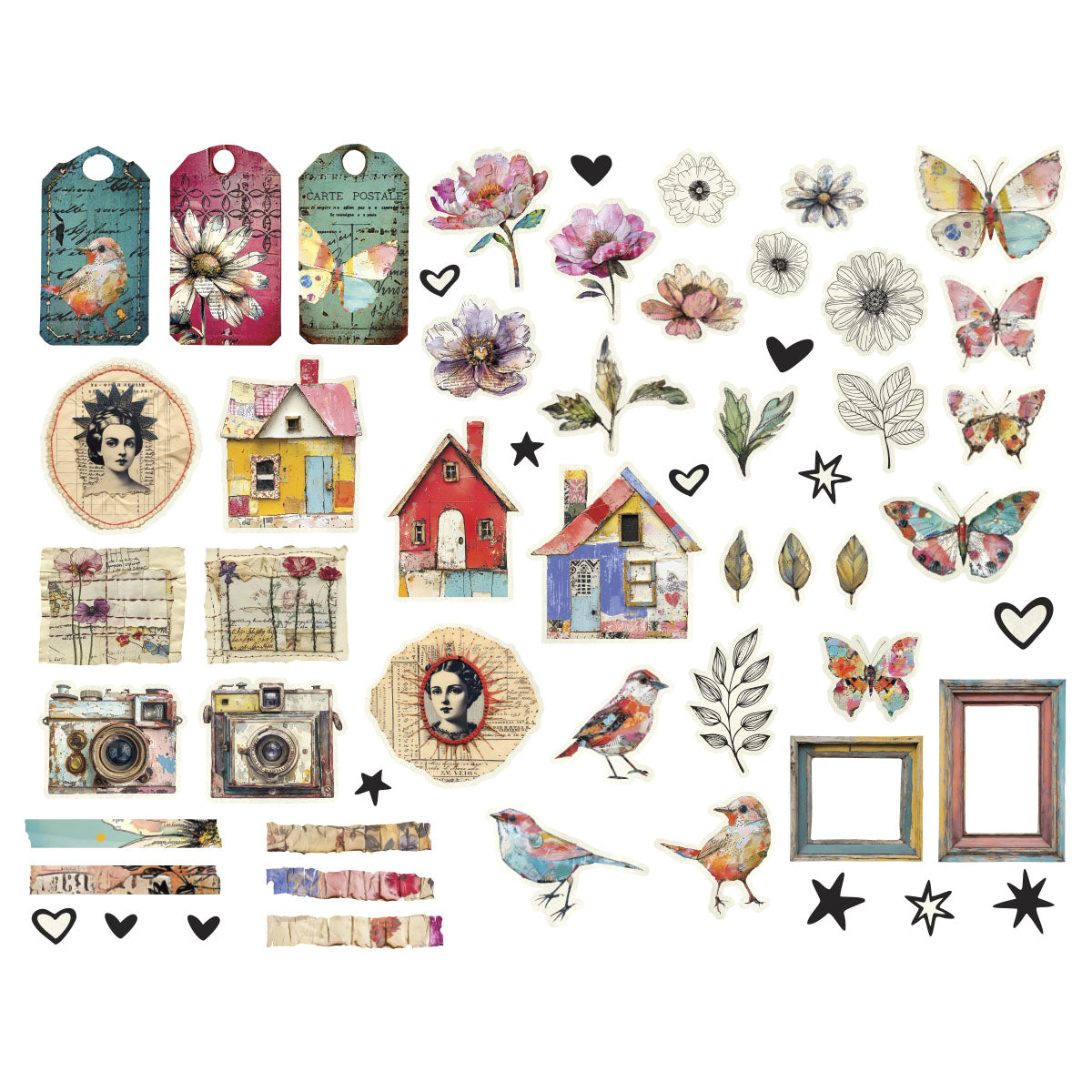 Spellbinders Beautifully Imperfect Die Cut Shapes (110 pc)
