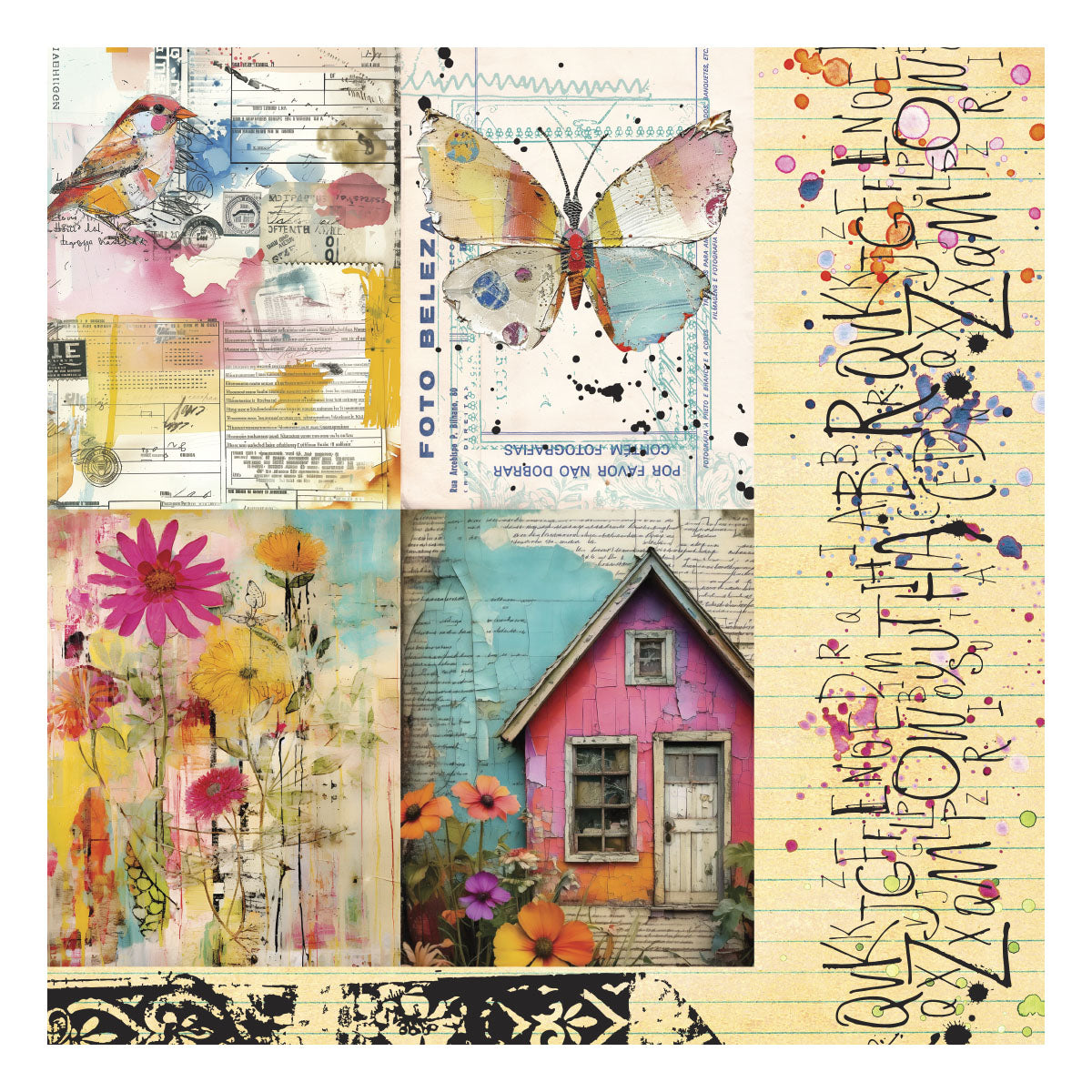 Spellbinders Beautifully Imperfect 6x6 Printed Paper